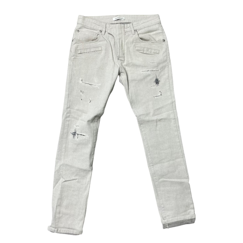 Pierre Balmain Distressed Skinny Jean Size 32